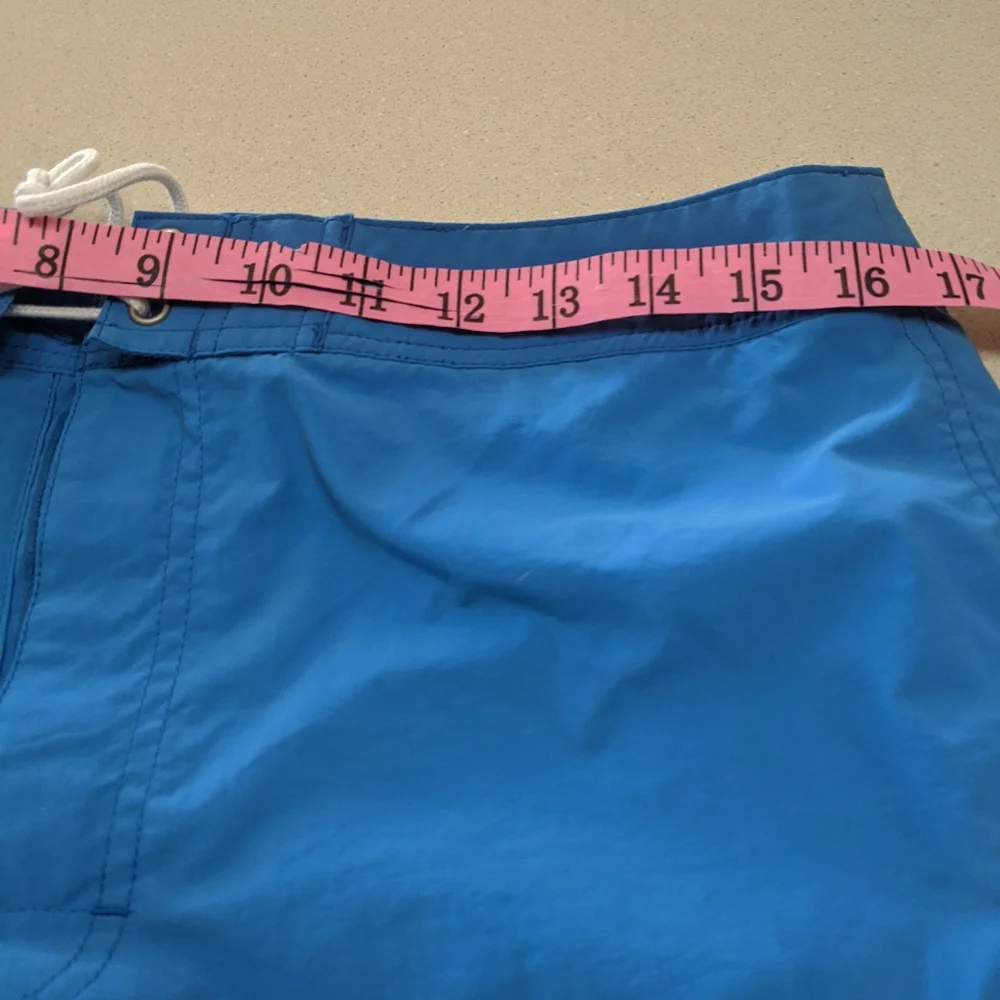 J Crew Blue Swim Trunks.  Size 32